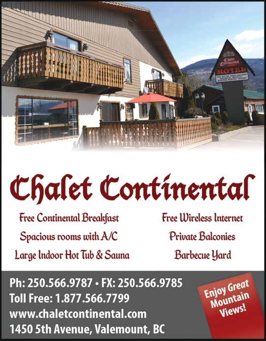 chalet continental valemount accommodation